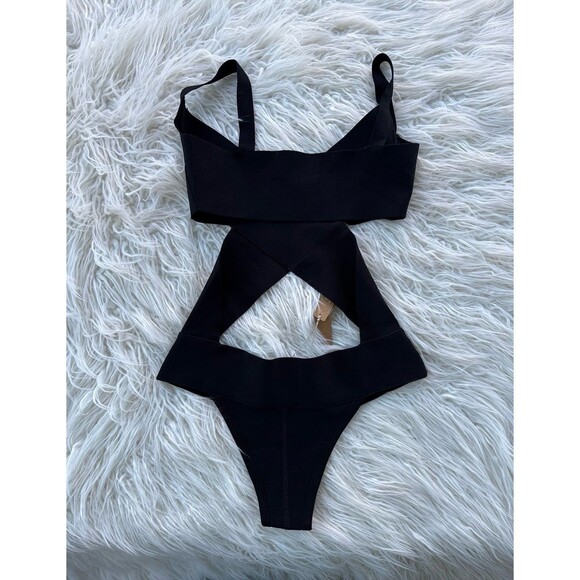 Skims Knit Swim Monokini Onyx Size Medium - Picture 8 of 12